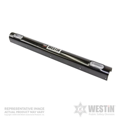 Westin Push Bumper Elite Light Channel 33.1 inch Whelen 2 Hole - Black - Truck & Automotive