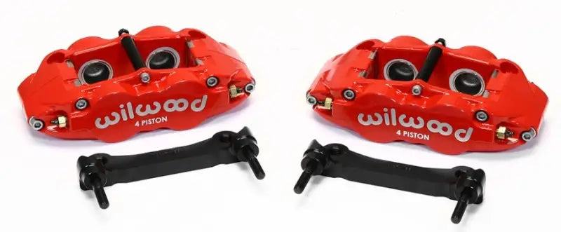 Wilwood Narrow Superlite 4R Rear Caliper & Bracket Kit - Red 97-13 C5/C6 Corvette w/ OEM Rotors - Truck Automotive