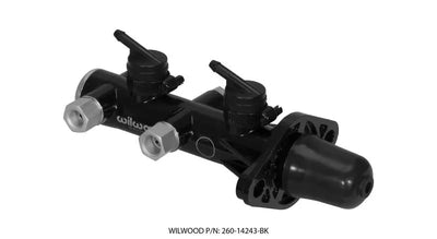 Wilwood Tandem Remote Master Cylinder - 1in Bore Black 