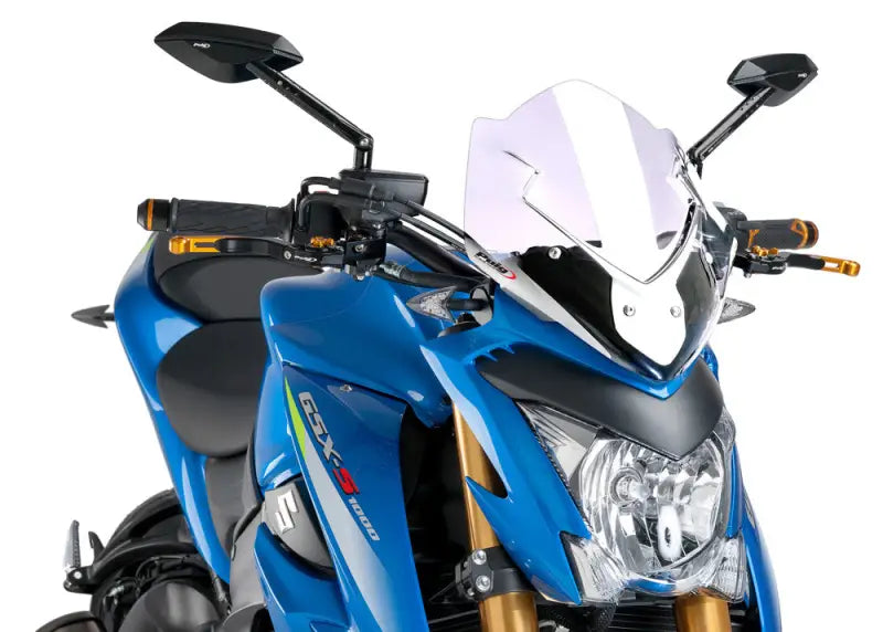 7653W PUIG Windscreen Naked New Gen Sport Clear