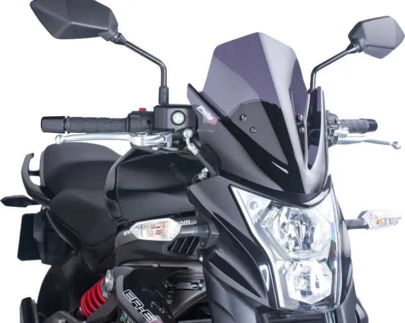 PUIG Windscreen Naked New Gen Sport Dark Smoke Kaw for Powersports