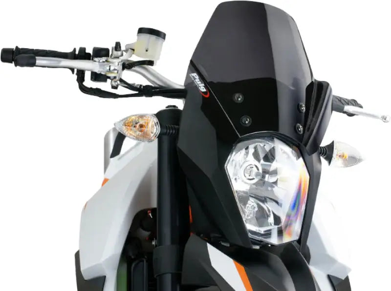 PUIG Windscreen Naked New Gen Sport Dark Smoke for Powersports