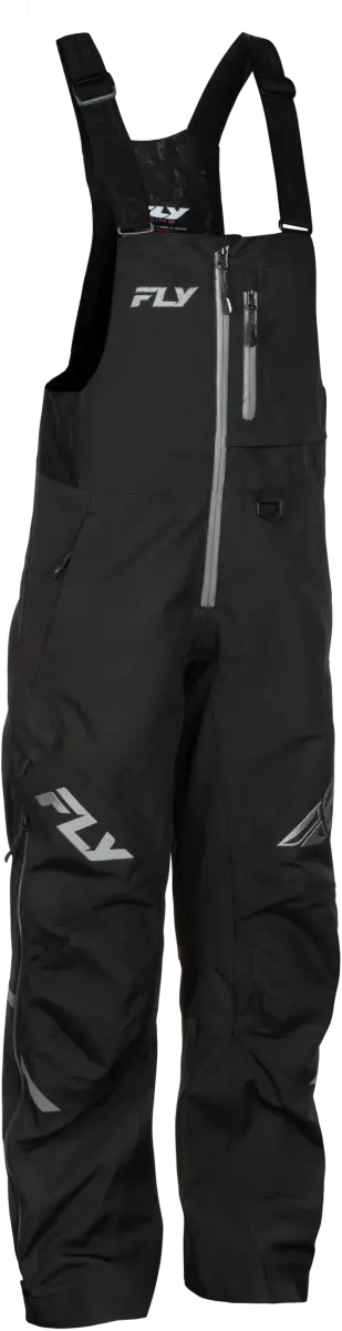 Women's Carbon Bibs Black/Grey 2x - FLY RACING