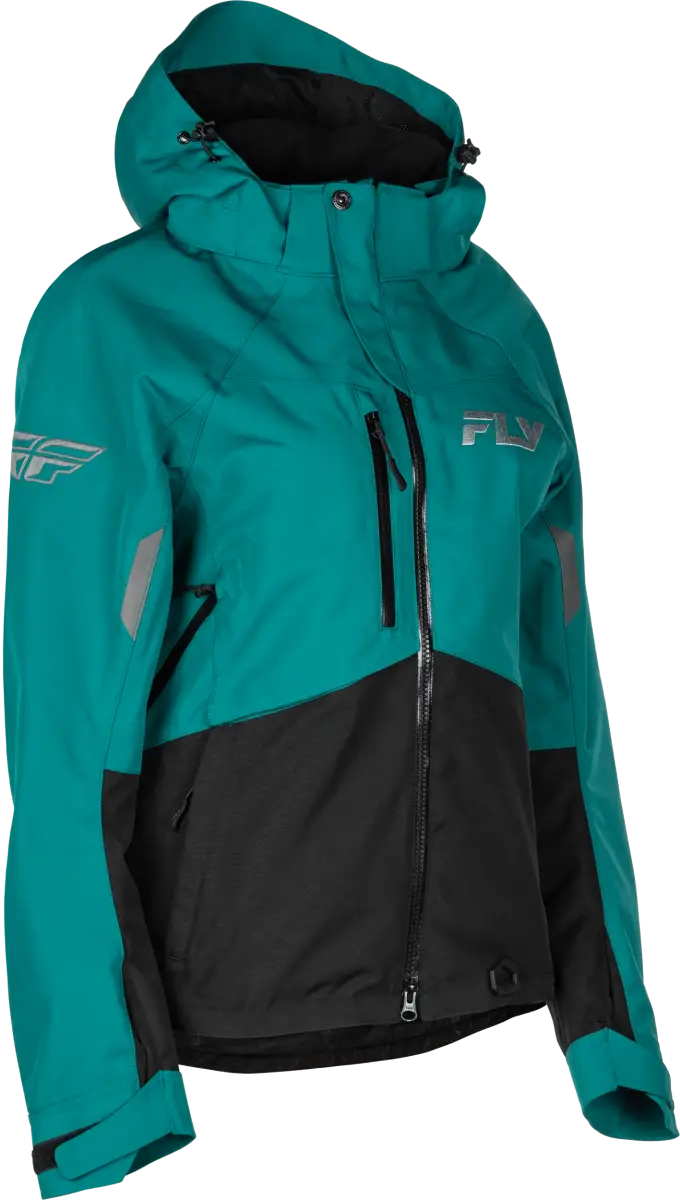 Women's Carbon Jacket Deep Lake/Black Lg - FLY RACING