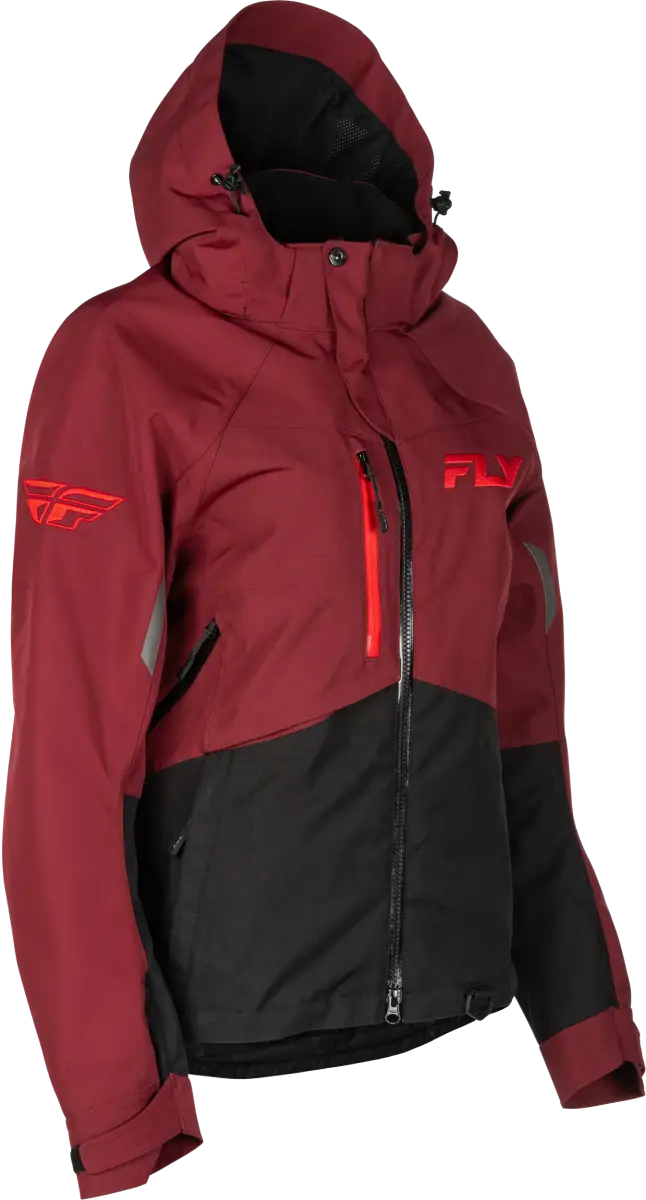 Women's Carbon Jacket Merlot/Red 3x - FLY RACING