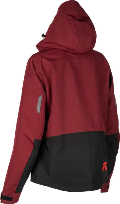 Women's Carbon Jacket Merlot/Red Md - FLY RACING