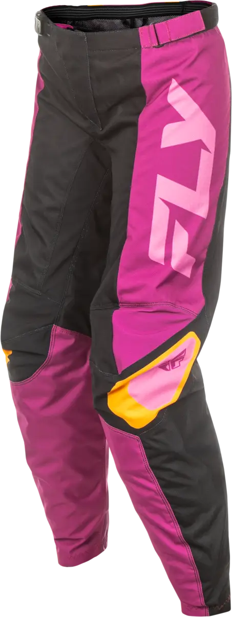 Women*s motocross pants black magenta with orange accents for RV parts & accessories or truck parts