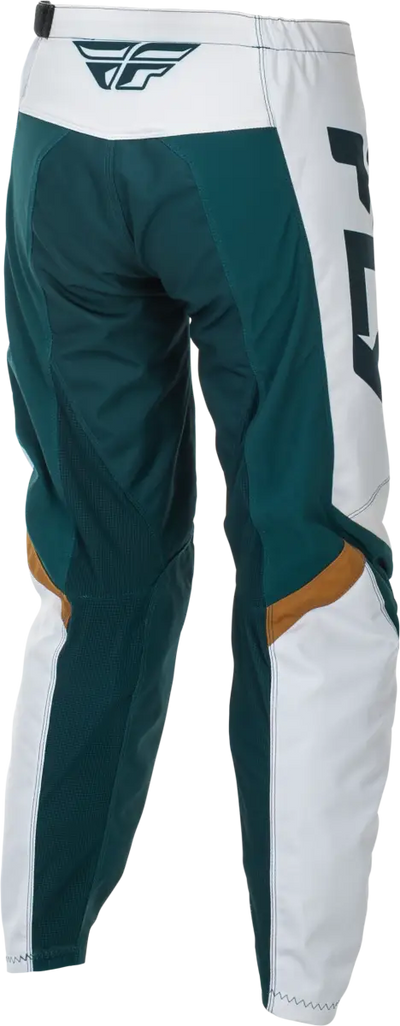 Women's F 16 Pants Teal/White/Gold Sz 15/16 - FLY RACING