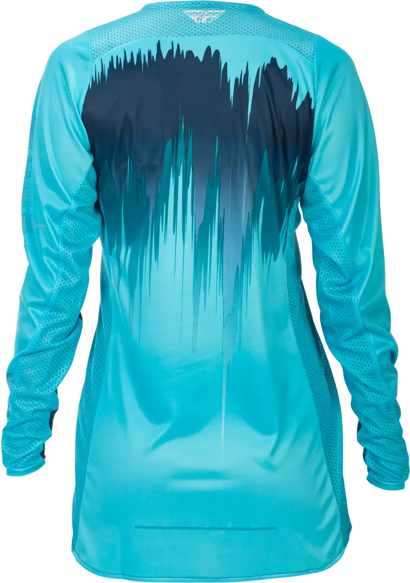Women's Lite Jersey Aqua/Navy/White Sm - FLY RACING