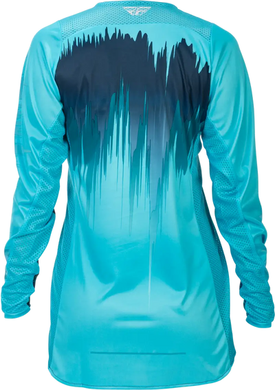 Women's Lite Jersey Aqua/Navy/White Md - FLY RACING