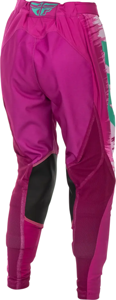 Women's Lite Pants Pink/Turquoise Sz 11/12 - FLY RACING