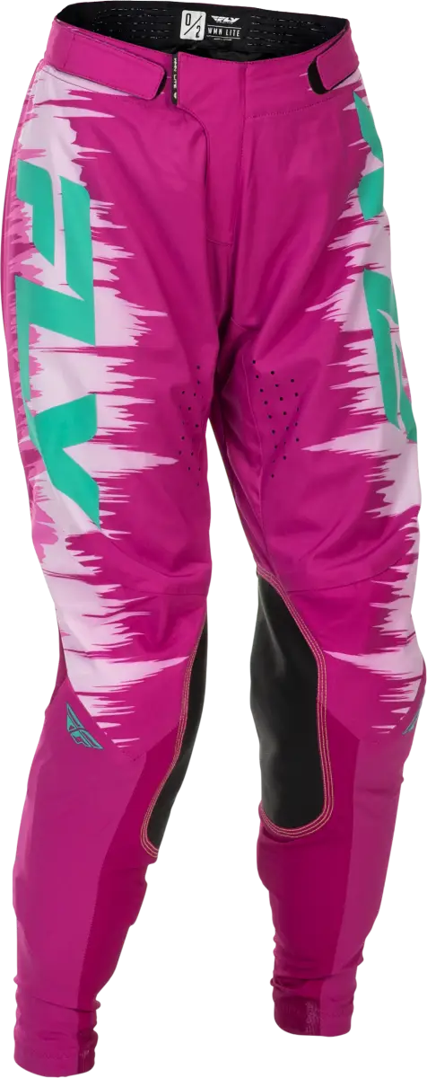 Women's Lite Pants Pink/Turquoise Sz 11/12 - FLY RACING