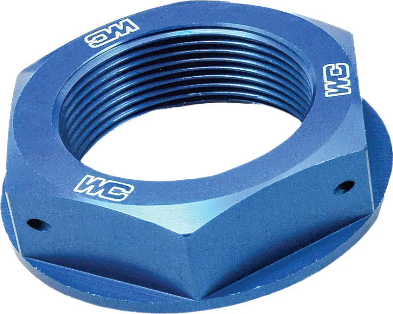 WORKS Steering Stem Nut (Blue) for Powersports