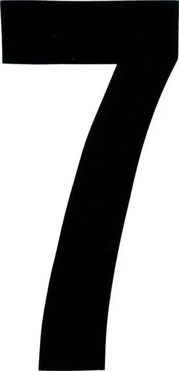 XT43B-7 #7 4" Black Extreme Digits 3/Pk