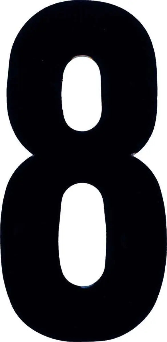XT73B-8 #8 7" Black Extreme Digits 3/Pk