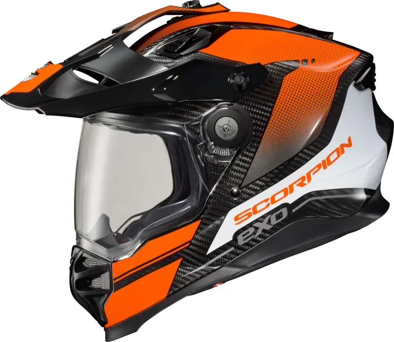 SCORPION EXO Xt9000 Carbon Full Face Helmet Trailhead Orange Sm