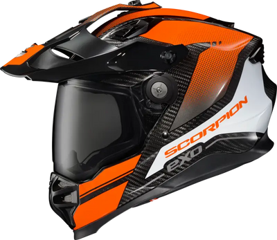 SCORPION EXO Xt9000 Carbon Full Face Helmet Trailhead Orange Xl for Powersports