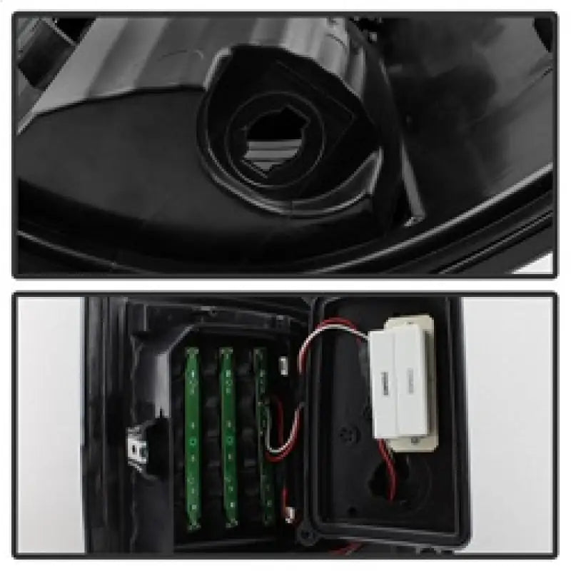 Black LED tail light assembly for xTune 09-18 Dodge Ram 1500 Incandescent Model