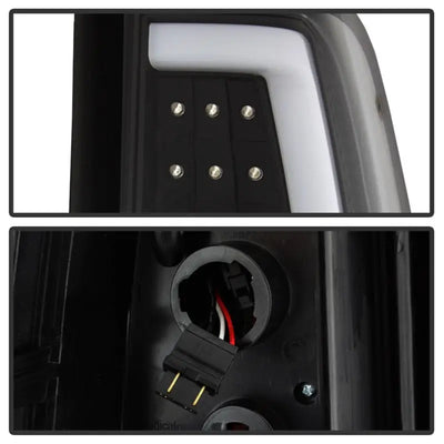 xTune Chevy Silverado 1500/2500/3500 99-02 / Version 3 Tail Lights Black ALT-ON-CS99V3-LBLED-BK - Truck & Automotive