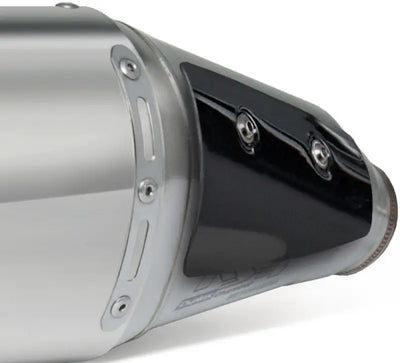 Yoshimura 123400d520 exhaust race with motorcycle exhaust pipe and black heat shield