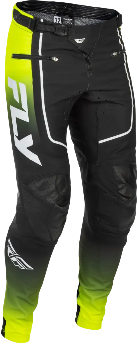 Youth Rayce Bicycle Pants Lime/Black/White Sz 24 - FLY RACING