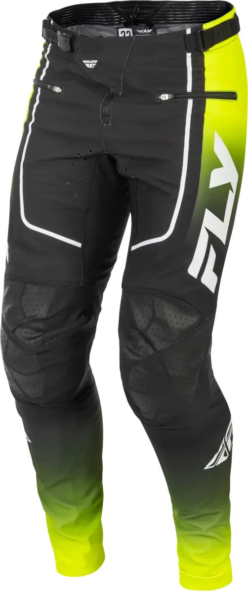 Youth Rayce Bicycle Pants Lime/Black/White Sz 24 - FLY RACING
