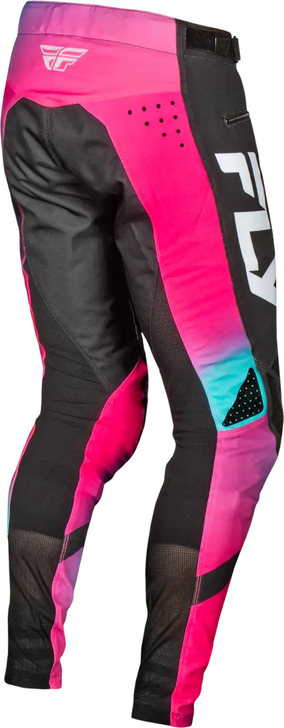 Youth Rayce Bicycle Pants Fuschia/Black/Teal Sz 20 - FLY RACING