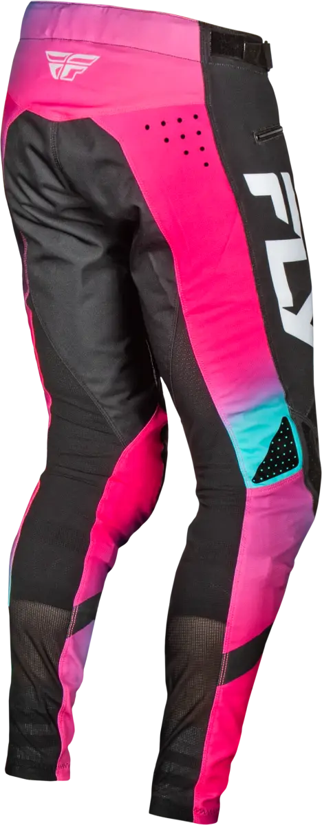 Youth Rayce Bicycle Pants Fuschia/Black/Teal Sz 20 - FLY RACING