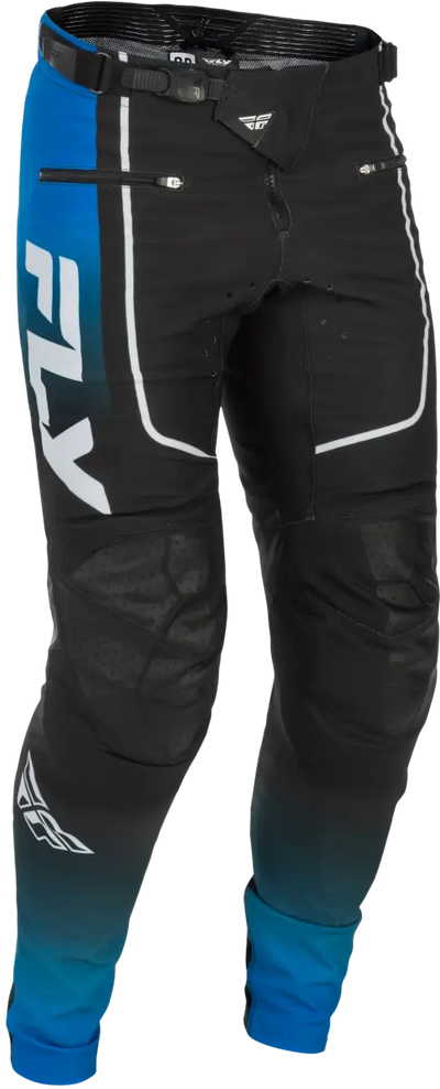 Youth Rayce Bicycle Pants Blue/Black/White Sz 18 - FLY RACING