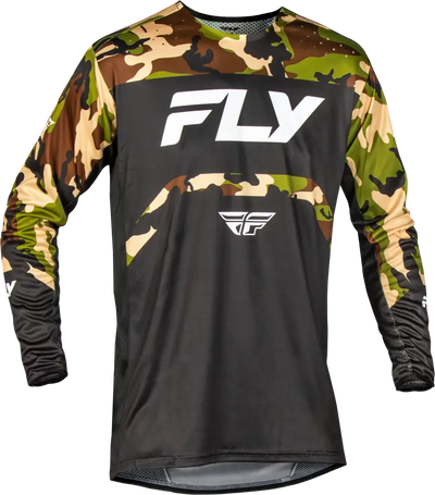 Youth Rayce Bicycle Jersey Black/Camo Ym - FLY RACING