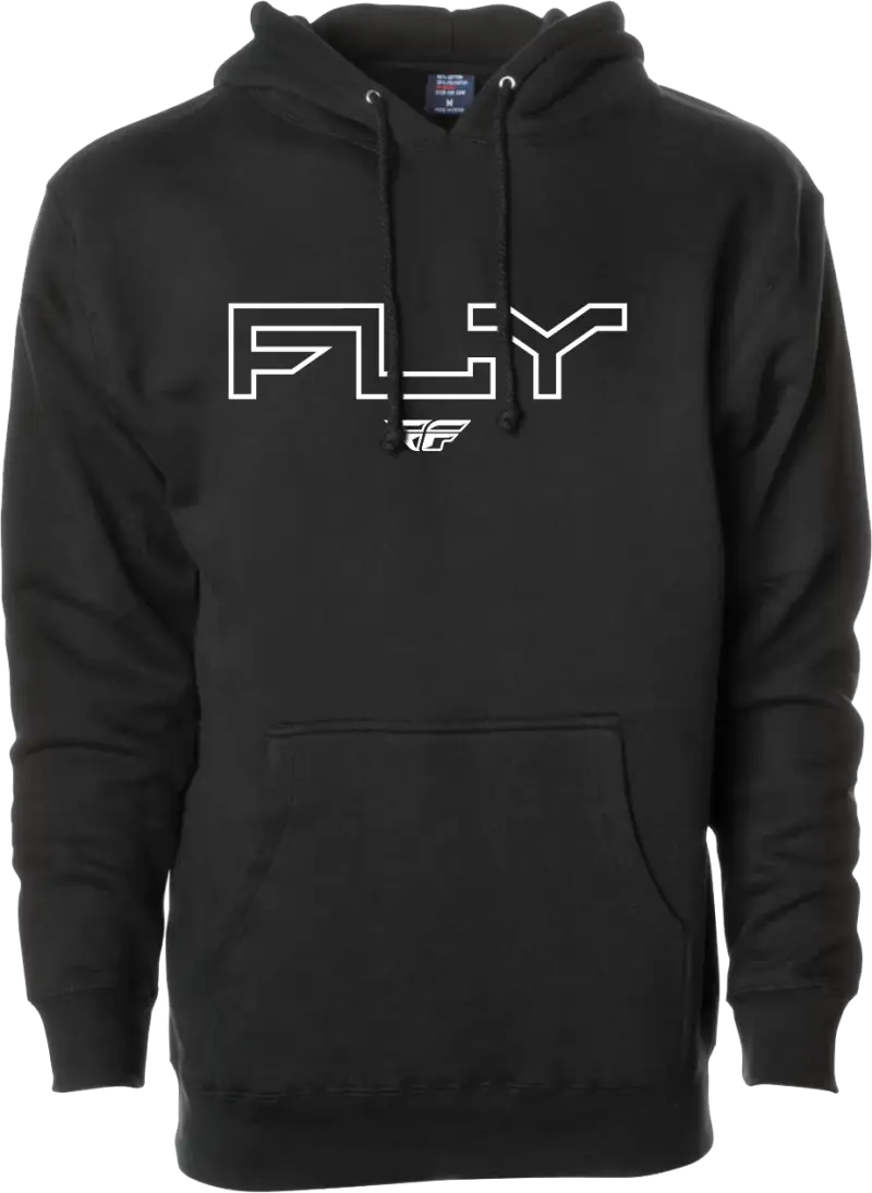 Youth Fly Edge Hoodie Black Yl/Yx - FLY RACING