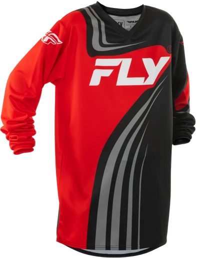 Youth F 16 Jersey Black/Red/White Ys - FLY RACING