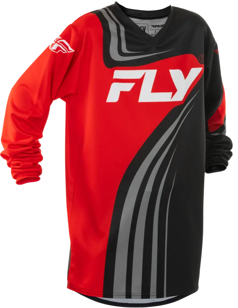 Youth F 16 Jersey Black/Red/White Ys - FLY RACING