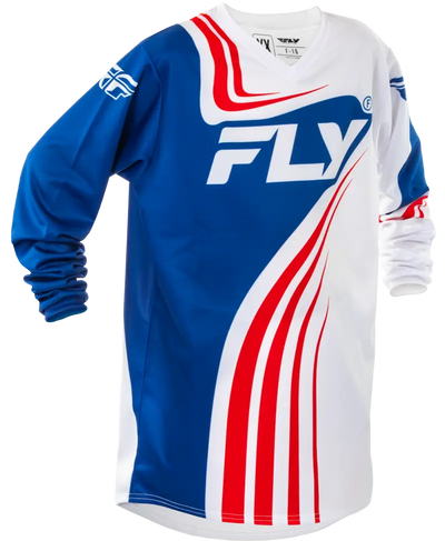 Youth F 16 Jersey Red/White/Blue Ys - FLY RACING