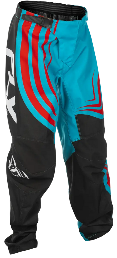 Youth F 16 Pants Cyan/Black/Red Sz 26 - FLY RACING