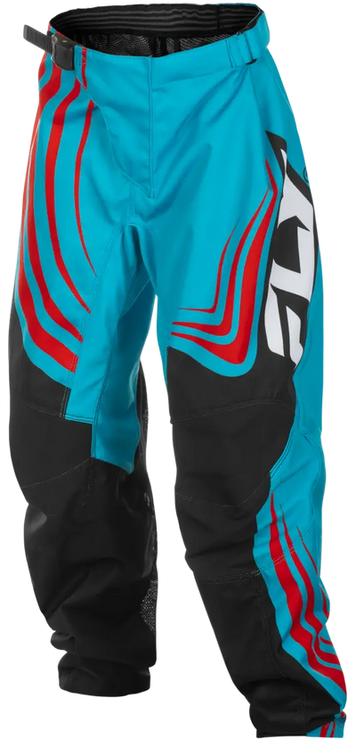 Youth F 16 Pants Cyan/Black/Red Sz 26 - FLY RACING