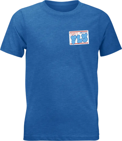 Youth Fly Graffiti Tee Blue Ym - FLY RACING