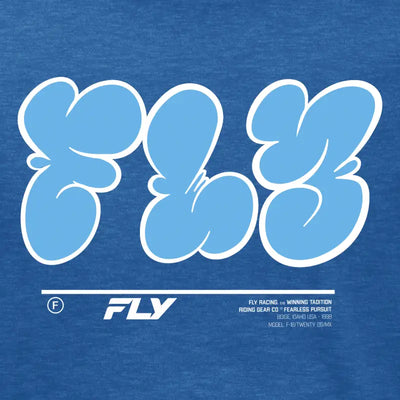 Youth Fly Graffiti Tee Blue Yl - FLY RACING