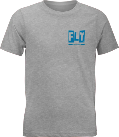 Youth Fly Punk Tee Grey Ys - FLY RACING