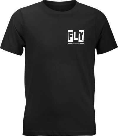 Youth Fly Punk Tee Black Ym - FLY RACING