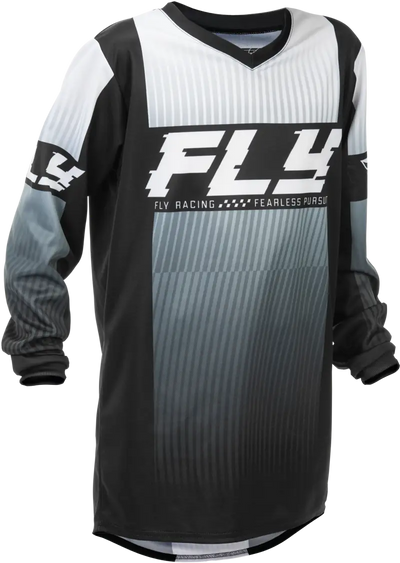 Youth F 16 Jersey Black/White Ys - FLY RACING