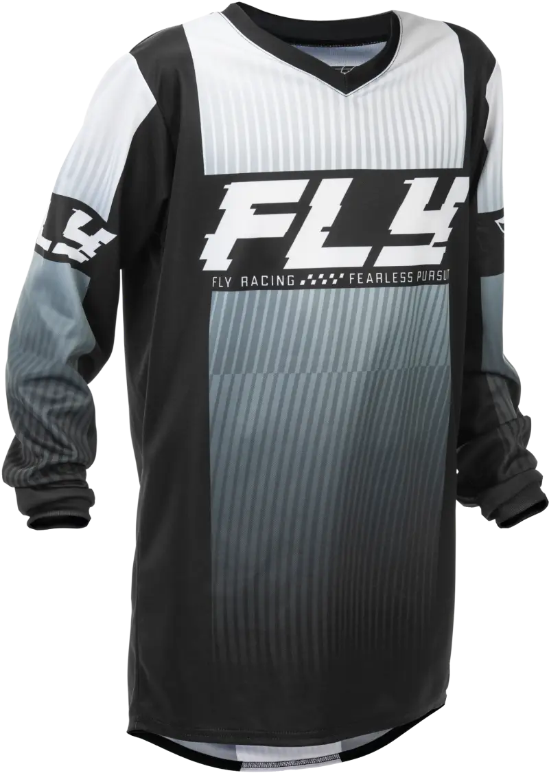 Youth F 16 Jersey Black/White Ys - FLY RACING