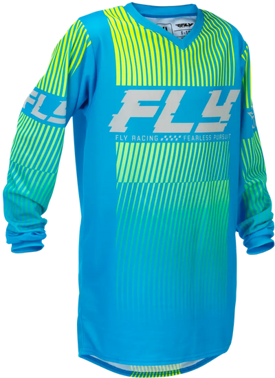 Youth F 16 Jersey Blue/Hi Vis Ym - FLY RACING