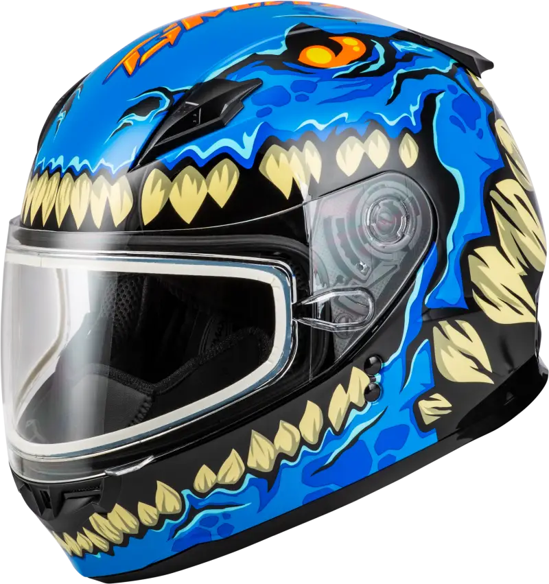 Youth Gm 49y Drax Snow Helmet Blue Ym - Powersports