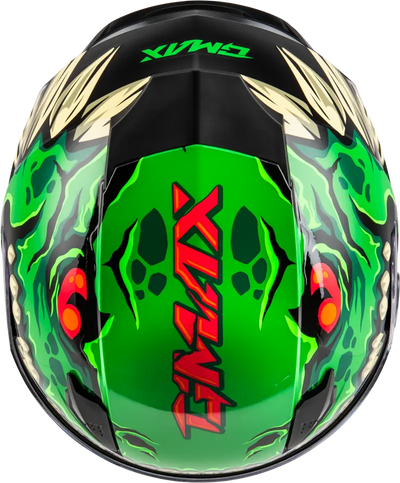 Youth Gm 49y Drax Snow Helmet Green Yl - Powersports