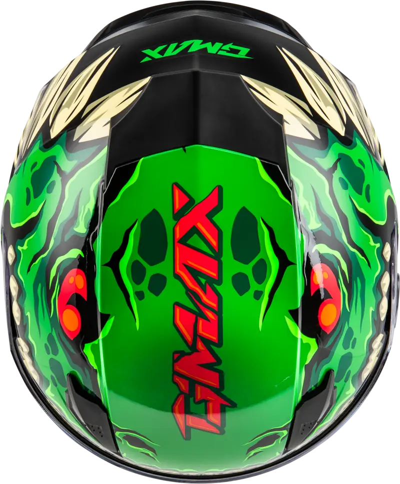 Youth Gm 49y Drax Snow Helmet Green Ys - Powersports