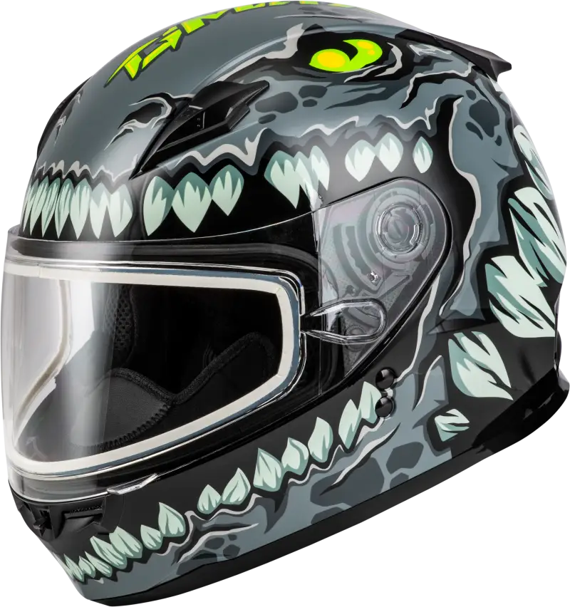 Youth Gm 49y Drax Snow Helmet Grey Ys - Powersports