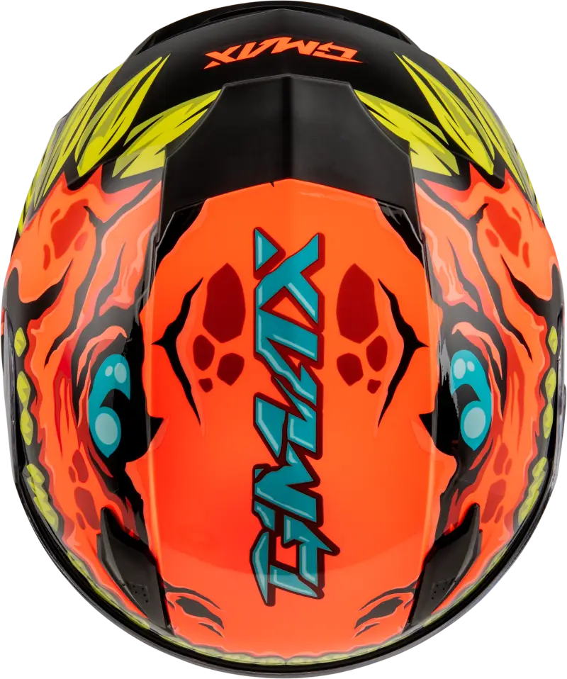 Youth Gm 49y Drax Snow Helmet Orange Ym - Powersports