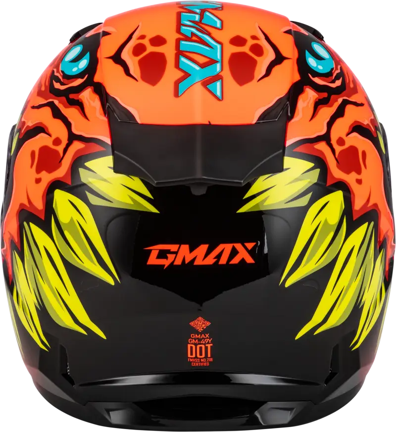 Youth Gm 49y Drax Snow Helmet Orange Ys - Powersports