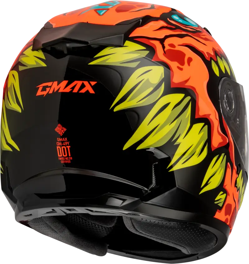 Youth Gm 49y Drax Snow Helmet Orange Ys - Powersports